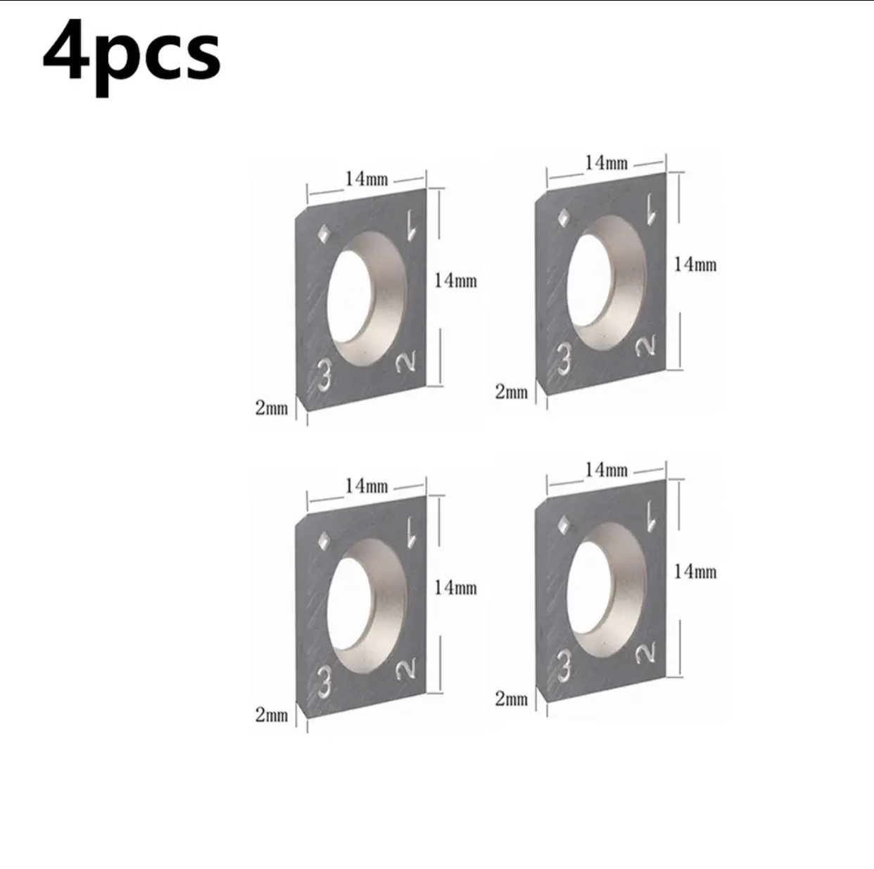 Máquina de haste de 1/2 ', 4 pontas de roteador com ferramentas de corte CNC, fresa para carpintaria